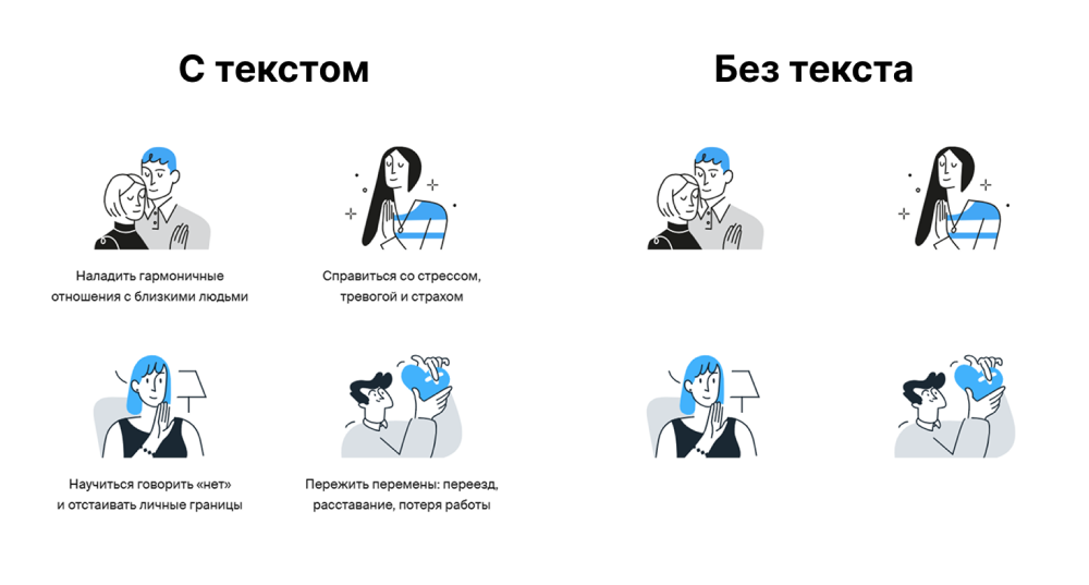 Иллюстрации «Ясно» добавляют тексту эмоции